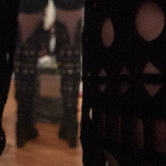 Jeffery cambell black suede knee high boots - Picture 5 of 5